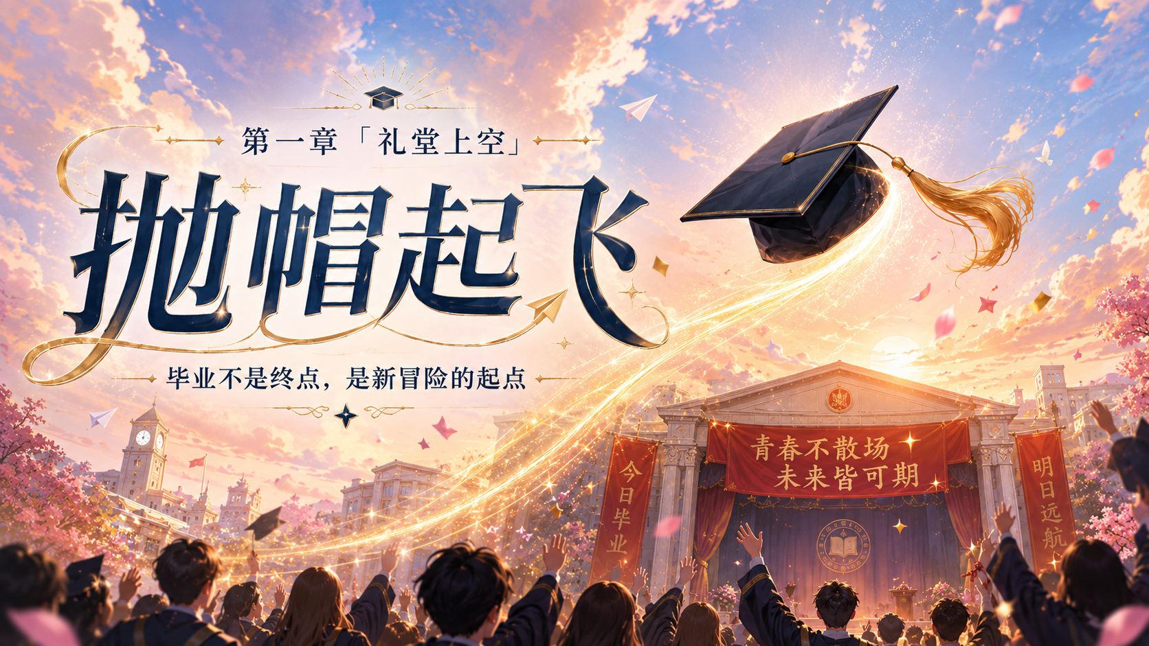 抛帽起飞